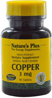 Natures Plus Copper, 3 mg (90 Tablets) - Nature's Plus