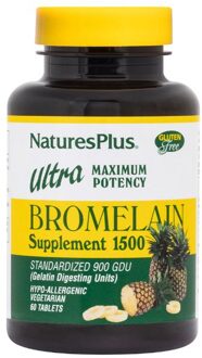 Natures Plus Ultra Bromelain 1500 mg, 60 tabletten, Nature's Plus