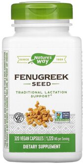 Natures way Fenugreek Seed, 610 mg, (320 Vegan Capsules) - Nature's Way,