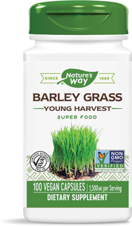 Natures way Gerst gras jonge oogst 500 mg (100 Capsules) - Nature's Way