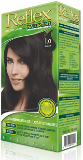 Naturtint Gedeukt: Naturtint Reflex Semi-Permanente Kleurcreme 1.0 Zwart
