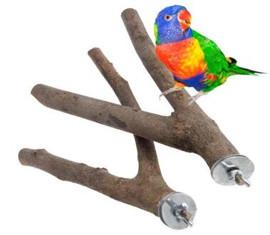 Natuur Huisdier Parkiet Budgie Opknoping Spelen Speelgoed Vogelkooi Hout Tak Stand Zitstokken Papegaai Houten Resk Houder Zitstokken Platform