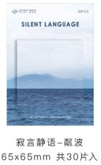 Natuur Silhouet Memo Pad N Times Sticky Notes Escolar Papelaria School Supply Bookmark Label Memo Briefpapier 6