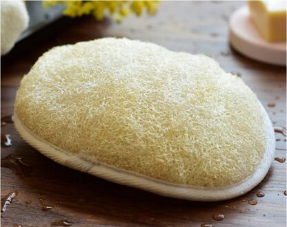 Natuurlijke Bad Loofah Spons Badkamer Producten Beige Ademende Lichtgewicht Bad Borstel Bad Douche Spons Body Scrubber Pad AG23