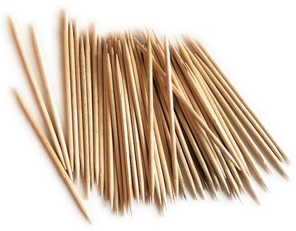 Natuurlijke Bamboe Tandenstokers tweekoppige Fijne Tandenstoker Thuis Salade Stok Tafel Accessoires