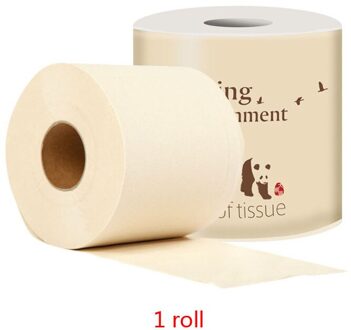 Natuurlijke Bamboevezel Papieren Handdoek Roll Toiletpapier Huidvriendelijke Diner Servetten Papieren Handdoeken Huishoudelijke Accessoires 1 Roll