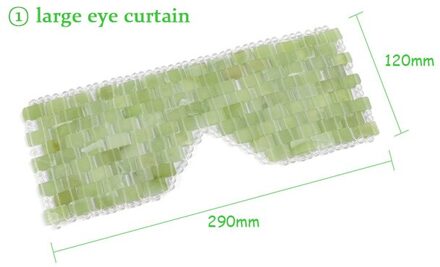 Natuurlijke Echte Eye Massager Therapie Jade Steen Germanium Sleep Eye Mask Shade Cover Ontspanning Gezondheidszorg Beauty Tool