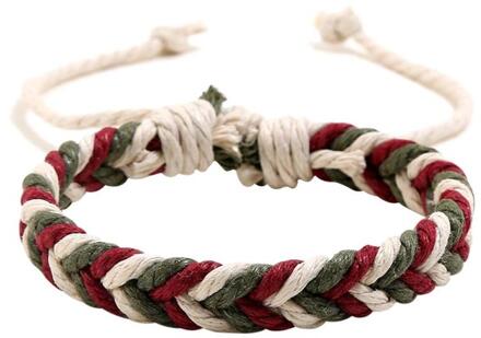 Natuurlijke Handgemaakte Seashell Armband Ketting Witte Hand Geweven Touw Ornament B5