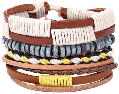 Natuurlijke Handgemaakte Seashell Armband Ketting Witte Hand Geweven Touw Ornament C 1