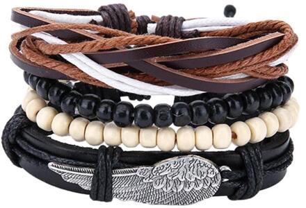 Natuurlijke Handgemaakte Seashell Armband Ketting Witte Hand Geweven Touw Ornament C 3