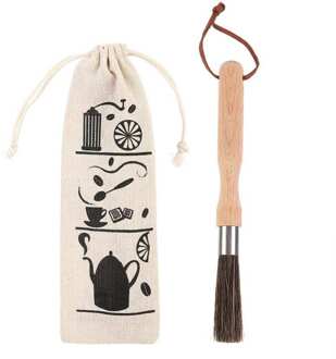 Natuurlijke Haren Koffiemolen Reinigingsborstel Lanyard Koffiezetapparaat Borstel Cleaner Tool Voor Thuis Keuken Accessoires