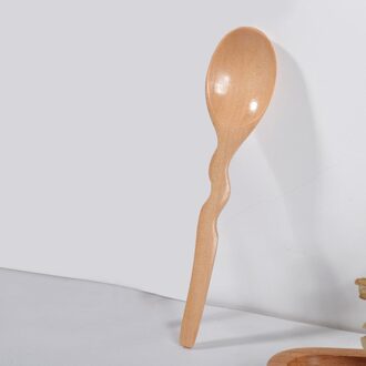 Natuurlijke Hout Bamboe Lepel Vork Bamboe Keuken Koken Dining Soep Thee Honing Koffie Gebruiksvoorwerp Tools Soep-Theelepel Servies 20FEB23 KH