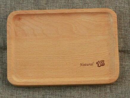 Natuurlijke Hout Cake Gerechten Fruit Sushi Plaat Dessert Dienblad Kinderen Servies eekhoorn