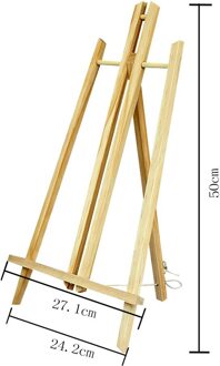 Natuurlijke Hout Display Schildersezel Olieverf Frame Plank Kunstenaar Statief Tafelblad Houder Stand Props Outdoor Schetsen Gereedschap # G30