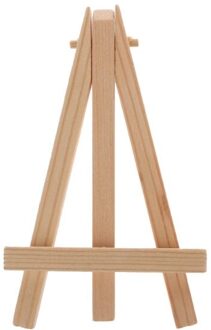 Natuurlijke Hout Mini Schildersezel Frame Statief Display Vergadering Bruiloft Tafel Nummer Naam Card Stand Display Houder Kinderen Schilderen Craft 01