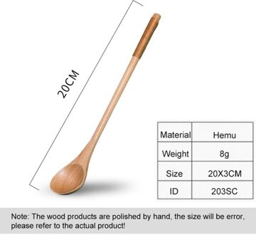Natuurlijke Houten Lepel Bamboe Keuken Koken Dining Soep Thee Honing Koffie Roeren Soep-Theelepel Keukengereedschap Gereedschap Servies # 2