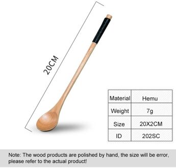 Natuurlijke Houten Lepel Bamboe Keuken Koken Dining Soep Thee Honing Koffie Roeren Soep-Theelepel Keukengereedschap Gereedschap Servies # 4