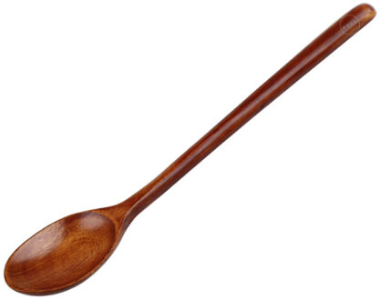 Natuurlijke Houten Lepel Keuken Koken Dining Soep Rijst Thee Honing Koffie Dessertlepel Kinderen Servies 23.5x4.2 cm 1