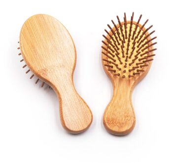 Natuurlijke Houten Massage Haar Borstel Luchtkussen Kammen Voor Hoofdhuid Massage Anti-Statische Geen Haar Tangle Kam Draagbare Hoofd massager