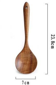 Natuurlijke Houten Servies Lepel Pollepel Turner Rijst Vergiet Soep Skimmer Koken Lepel Scoop Keuken Herbruikbare Tool Kit