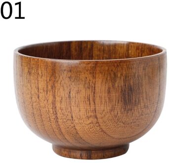 Natuurlijke Jujube Houten Rijst Soepkom Voedsel Containter Keuken Gebruiksvoorwerp Servies 69HC 01