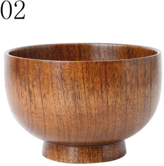 Natuurlijke Jujube Houten Rijst Soepkom Voedsel Containter Keuken Gebruiksvoorwerp Servies 69HC 02