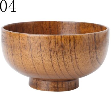 Natuurlijke Jujube Houten Rijst Soepkom Voedsel Containter Keuken Gebruiksvoorwerp Servies 69HC 04