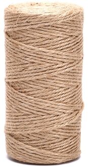 Natuurlijke Jute 50M/80M/100M Jute String Wikkelen Cords Discussie Plakboek Tool Dubbele Henneptouw papier Album Craft Decor