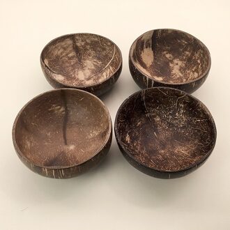 Natuurlijke Kokosnoot Kom Interessante Handwerk Huishoudelijke Servies Ramen Salade Soep Congee Noodle Rijstkom 4 bowl