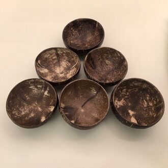 Natuurlijke Kokosnoot Kom Interessante Handwerk Huishoudelijke Servies Ramen Salade Soep Congee Noodle Rijstkom 6 bowl