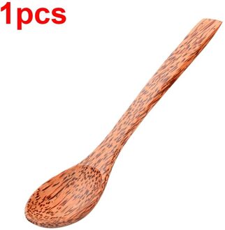 Natuurlijke Kokosnoot Kom Met Lepel Fruit Salade Noodle Rijstkom Houten Fruitschaal Handwerk Decoratie Creatieve Kokosnoot Kom 1stk lepel