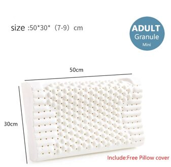 Natuurlijke Latex Kussen Nek Cervicale Bescherming Ademend Kussens Voor Schouder Pijn Slapen Massage Met Kussensloop Granule Mini