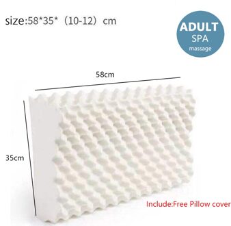 Natuurlijke Latex Kussen Nek Cervicale Bescherming Ademend Kussens Voor Schouder Pijn Slapen Massage Met Kussensloop SPA Massage
