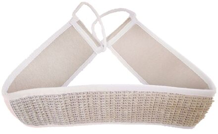 Natuurlijke Loofah Bad Wrijven Borstel Exfoliëren Pull Back Strip Wrijven Terug Riem Hakken Band Badhanddoek