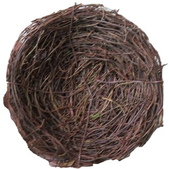 Natuurlijke Rotan Vogelnest Handgemaakte Vogelhuisje Ambachtelijke Pasen Ornament Tuin Yard Home Party Bruiloft Decor Geen Eieren 8FP600008-L