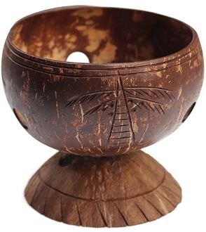 Natuurlijke Snacks Kom Creatieve Kokosnoot Droog Fruit Popcorn Kom Servies 1