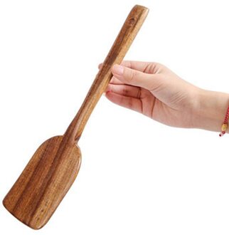 Natuurlijke Teak Hout Servies Lepel Lange Rijst Vergiet Soep Skimmer Koken Soep Lepels Scoop Keuken Tool Set F