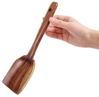 Natuurlijke Teak Hout Servies Lepel Lange Rijst Vergiet Soep Skimmer Koken Soep Lepels Scoop Keuken Tool Set