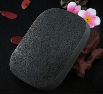 Natuurlijke Zwarte Bamboe Houtskool Gezicht Schone Spons Houtvezel Gezicht Wassen Schone Spons Makeup Accessoire Cleaning Puff Voor Gezicht