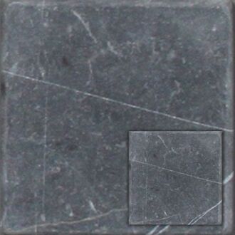 Natuursteen Antiek 20x20 cm prijs per verpakking van 0.6m² (15 stuks), nero marquino