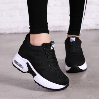 NAUSK 2019 New Platform Sneakers Shoes Breathable Casual Shoes Woman Fashion Height Increasing Ladies Shoes Chaussure Femme