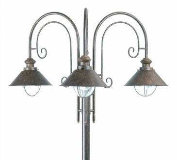 Nautica mastlamp met 3 lichtbronnen Oxide bruin, helder