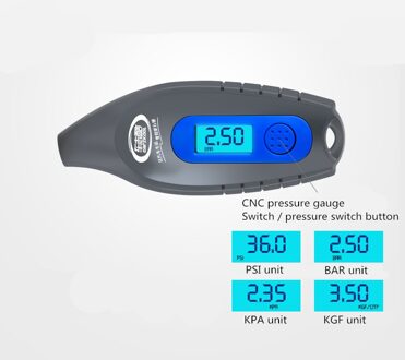 Nauwkeurige Digitale Bandenspanningsmeter Auto Manometer Motorcycle Cycle Truck Tool Diagnostic Tool Bandenspanning Motor Voor Fiets
