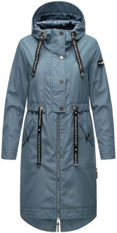 Navahoo Dames Tussenmantel Josinaa – Licht & Modern met Capuchon Blauw