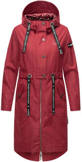 Navahoo Dames Tussenmantel Josinaa – Licht & Modern met Capuchon Rood