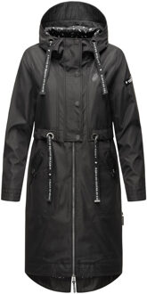 Navahoo Dames Tussenmantel Josinaa – Licht & Modern met Capuchon Zwart - XS