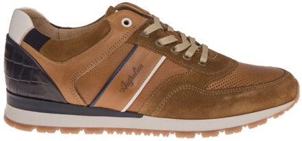 Navarone Sneakers Cognac Blauw Wit Heren Sneakers - Blauw - maat 40