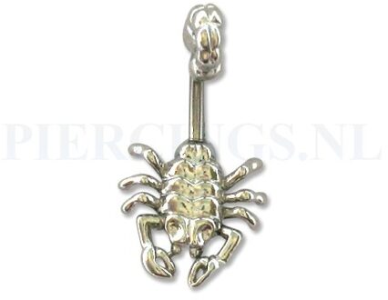Navelpiercing brede schorpioen