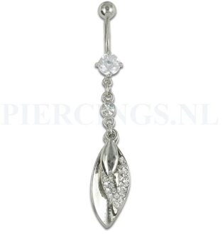 Navelpiercing hangend kristallen