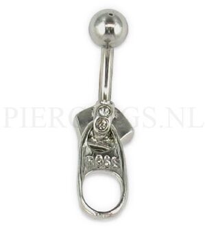 Navelpiercing rits kristal
